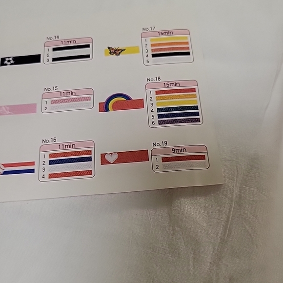 Studio Bernina Bernette Collection No. 102 Embroidery Card. UNTESTED - Picture 5 of 11